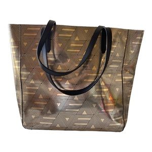 Metallic gold Tote by Etienne Aigner